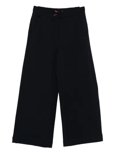Max & Co Kids' Logo-embroidered Pants In Black