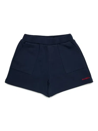 MAX & CO LOGO-EMBROIDERED SHORTS