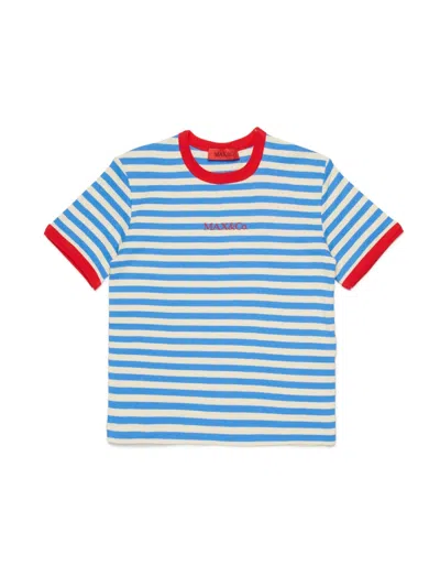 Max & Co . Logo Mini T-shirt For Girls In Baby Blue