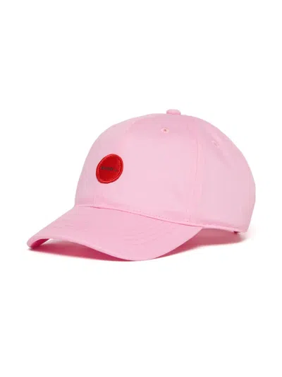 Max & Co Kids' Logo Patch Cap In Pink