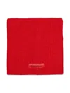 Max & Co Logo-patch Knitted Snood In Red