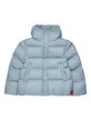 Max & Co Logo-patch Padded Jacket In Blue