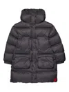 Max & Co Logo-patch Puffer Coat In Black