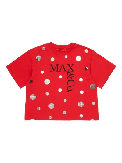 MAX & CO LOGO POLKA-DOT T-SHIRT
