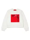 Max & Co Logo-print Cotton Sweatshirt In White