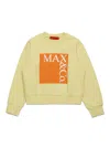 Max & Co Logo-print Crew-neck Sweatshirt In 黄色