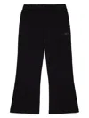 Max & Co Logo-print Flared Track Pants In Black