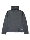 Max & Co Logo-print High-neck Top In Grey