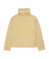 Max & Co Logo-print Lurex Roll-neck Top In Nude