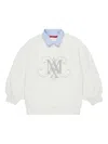 Max & Co Logo-print Sweatshirt In White