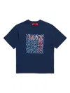 Max & Co Logo-print T-shirt In Blue
