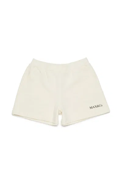Max & Co Kids' Logo Sweatshirt Shorts In Gray