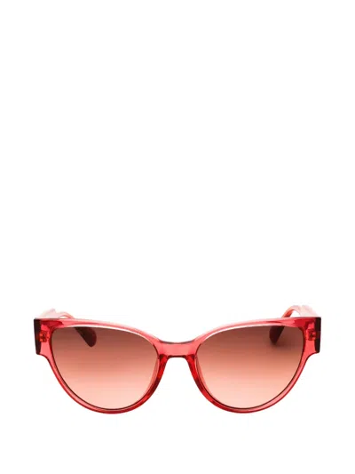 Max & Co Logo-detail Cat-eye Sunglasses In Pink