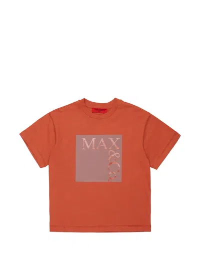 Max & Co Logo印花棉t恤 In Orange