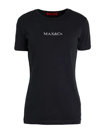 Max & Co . Logotee Woman T-shirt Black Size M Cotton