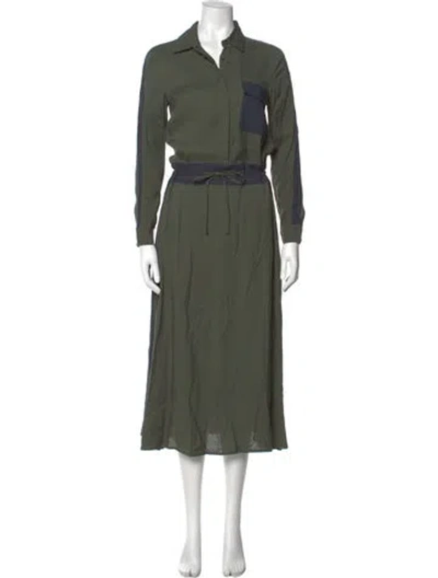 Pre-owned Max & Co Long Dress In Green