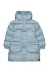 Max & Co Hooded Padded Jacket In Blue