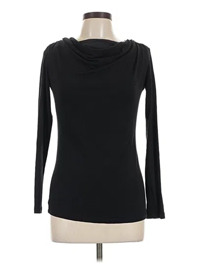 Pre-owned Max & Co Long Sleeve Top Black Cowl Neck Tops
