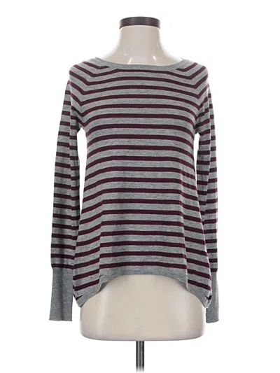 Pre-owned Max & Co Long Sleeve Top Gray Boatneck Tops