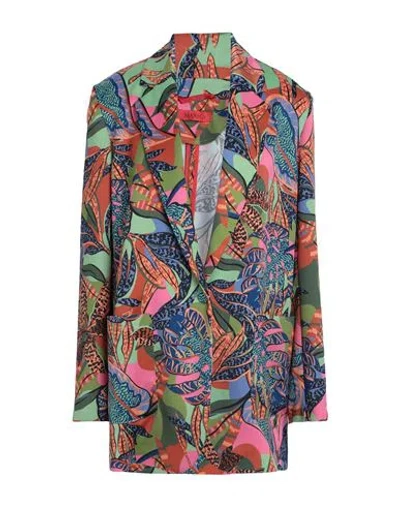 Max & Co . Lucerna Woman Blazer Rust Size 8 Polyester In Red