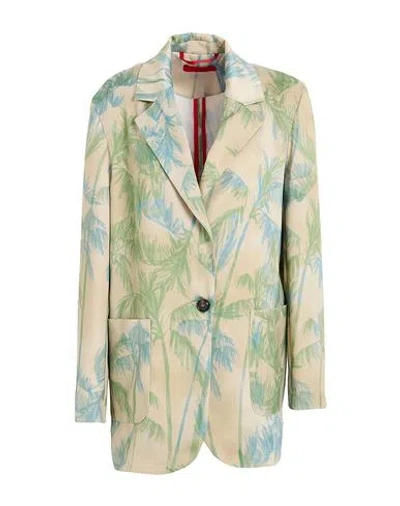 Max & Co . Lucerna Woman Blazer Sage Green Size 8 Polyester