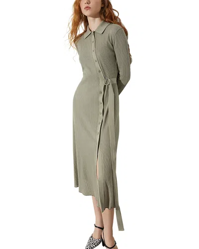 Max & Co Mac & Co. Jersey Shirtdress In Gray