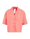 Max & Co . Madre Woman Shirt Coral Size 10 Cotton In Red