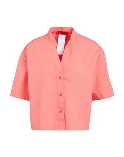 Max & Co . Madre Woman Shirt Coral Size 10 Cotton In Red