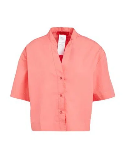 Max & Co . Madre Woman Shirt Coral Size 6 Cotton In Red