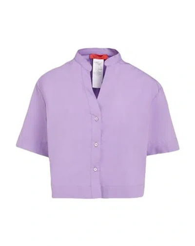 Max & Co . Madre Woman Shirt Light Purple Size 10 Cotton