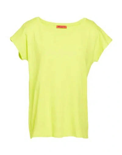 Max & Co . Maldive2 Woman T-shirt Lime Green Size M Cotton