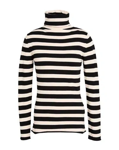 Max & Co . Manama Woman Turtleneck Cream Size Xl Viscose, Polyester In White