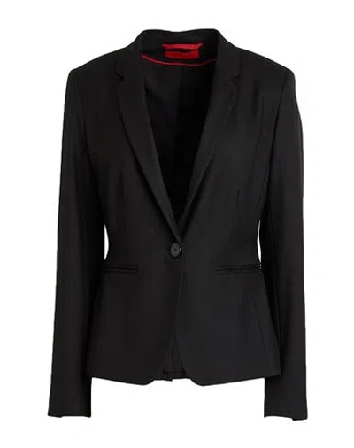 Max & Co . Manila Woman Blazer Black Size 10 Polyester, Viscose, Elastane