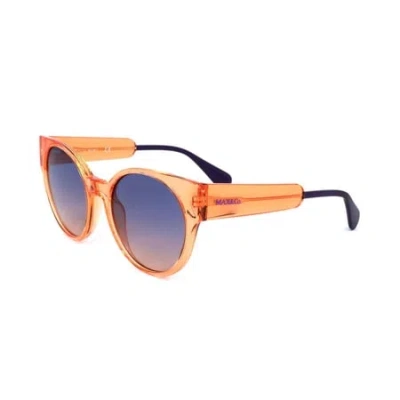 Max & Co .  Mo0035 Sunglasses In Shiny Pink / Gradient Blue