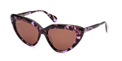 Max & Co .  Mo0047 Sunglasses In Coloured Havana / Brown