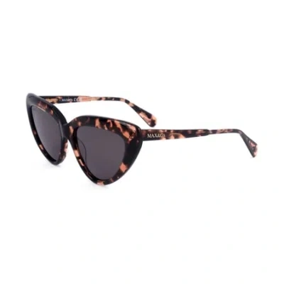 Max & Co .  Mo0047 Sunglasses In Coloured Havana / Smoke