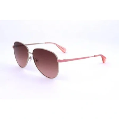 Max & Co .  Mo0049 Sunglasses In Gold / Gradient Brown