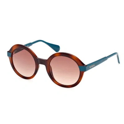 Max & Co .  Mo0052 Sunglasses In Dark Havana / Gradient Brown