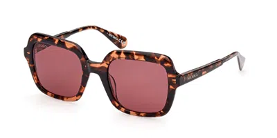 Max & Co .  Mo0055 Sunglasses In Coloured Havana / Bordeaux