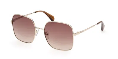Max & Co .  Mo0056 Sunglasses In Gold / Brown