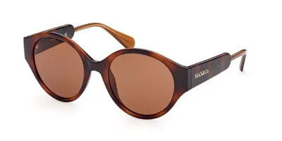 Max & Co .  Mo0058 Sunglasses In Dark Havana / Brown