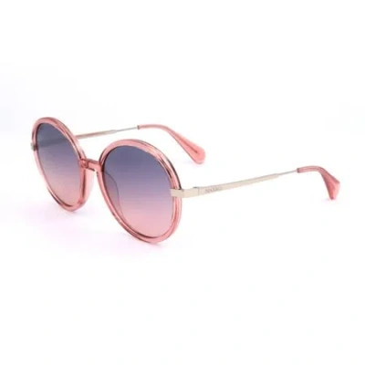 Max & Co .  Mo0064 Sunglasses In Shiny Pink / Gradient Smoke