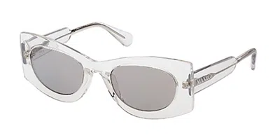 Max & Co .  Mo0068 Sunglasses In Crystal  / Smoke Mirror