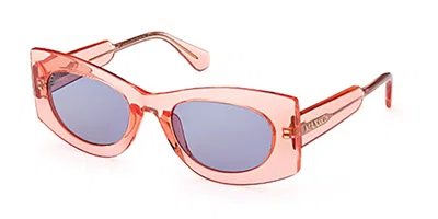 Max & Co .  Mo0068 Sunglasses In Shiny Pink / Blue