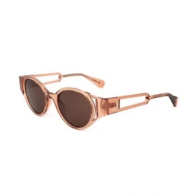Max & Co .  Mo0069 Sunglasses In Shiny Light Brown / Brown