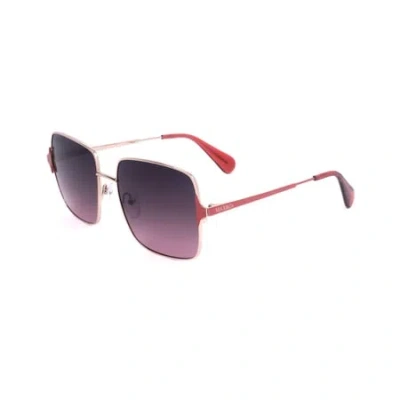 Max & Co .  Mo0072 Sunglasses In Shiny Rose Gold / Gradient Smoke