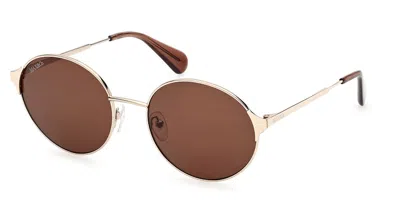 Max & Co .  Mo0073 Sunglasses In Gold  / Brown