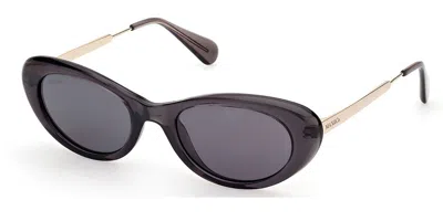 Max & Co .  Mo0077 Sunglasses In Grey/other  / Smoke