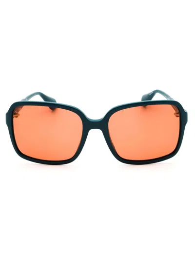 Max & Co .  Mo0079 Sunglasses In Shiny Dark Green / Brown