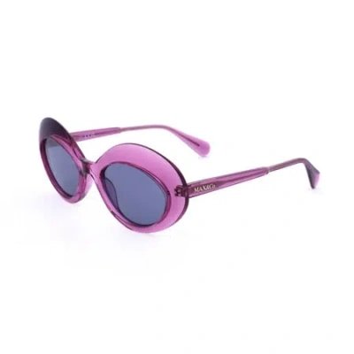 Max & Co .  Mo0080 Sunglasses In Shiny Pink / Blue